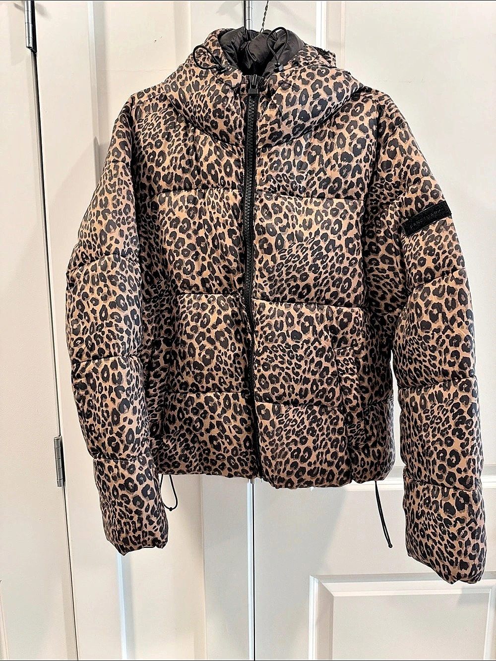 Sanctuary Puffer Jacket Leopard Print